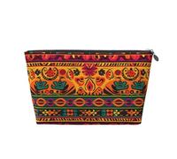 NTVOWPZO Travel Toiletry Bag for Women Men Mexican Folk Art Boho Makeup Bag Large Capacity Cosmetic Bags Water-resistant Cosmetic Organizer Bag, Silver, One Size