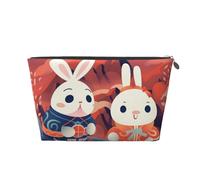 NTVOWPZO Travel Toiletry Bag for Women Men New Year with Rabbit Makeup Bag Large Capacity Cosmetic Bags Water-resistant Cosmetic Organizer Bag, Silver, One Size