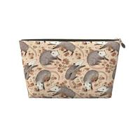 NTVOWPZO Travel Toiletry Bag for Women Men Opossum and Roses Makeup Bag Large Capacity Cosmetic Bags Water-resistant Cosmetic Organizer Bag, Gold, One Size