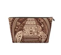 NTVOWPZO Travel Toiletry Bag for Women Men Oval Vase Brown Makeup Bag Large Capacity Cosmetic Bags Water-resistant Cosmetic Organizer Bag, Gold, One Size