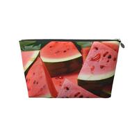 NTVOWPZO Travel Toiletry Bag for Women Men Ripe Watermelon Slice Seeds Makeup Bag Large Capacity Cosmetic Bags Water-resistant Cosmetic Organizer Bag, Silver, One Size