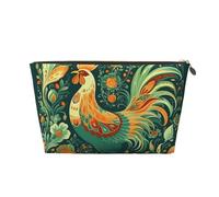 NTVOWPZO Travel Toiletry Bag for Women Men Rooster Carrot Flower Makeup Bag Large Capacity Cosmetic Bags Water-resistant Cosmetic Organizer Bag, Gold, One Size