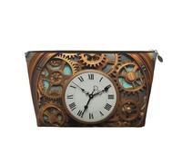 NTVOWPZO Travel Toiletry Bag for Women Men Rusty Steampunk Clock Makeup Bag Large Capacity Cosmetic Bags Water-resistant Cosmetic Organizer Bag, Gold, One Size