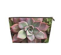 NTVOWPZO Travel Toiletry Bag for Women Men Succulent Botanical Makeup Bag Large Capacity Cosmetic Bags Water-resistant Cosmetic Organizer Bag, Gold, One Size