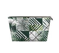 NTVOWPZO Travel Toiletry Bag for Women Men Tropical Palm Leaves Makeup Bag Large Capacity Cosmetic Bags Water-resistant Cosmetic Organizer Bag, Gold, One Size