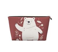 NTVOWPZO Travel Toiletry Bag for Women Men Waving Bear Makeup Bag Large Capacity Cosmetic Bags Water-resistant Cosmetic Organizer Bag, Gold, One Size