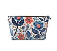NTVOWPZO Travel Toiletry Bag for Women Men Whimsical Folk Art Makeup Bag Large Capacity Cosmetic Bags Water-resistant Cosmetic Organizer Bag, Gold, One Size