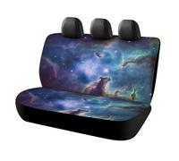 NTVOWPZO Universe Galaxy Space Car Seat Cover Back Universal Auto Bench Rear Seat Protector Covers Non-Slip Automotive Interior Covers Fit Most Cars, SUV, Vans, Trucks Seats Cover for Car Accessories