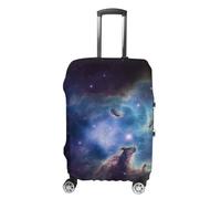 NTVOWPZO Universe Galaxy Space Travel Luggage Cover Spandex Suitcase Protector Washable Baggage Covers Elastic Scratch-Resistant Luggage Cover Protector Fits 18-32 Inch Luggage, Universe Galaxy Space