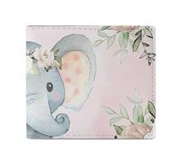 NTVOWPZO Wallet for Men Credit Card Holder Cute Elephant Slim Wallet for Women Bifold Cash Wallet Coin Pocket, style, One size, Style, One size