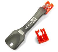 NTW NL-LCPBK10-RD Net-Lock Locking LC Port/Dust Blocker with Black Removal Tool, red, 10 + 1 Key