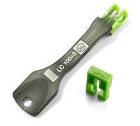 NTW NL-LCPBK100-GN Net-Lock Locking LC Port/Dust Blocker with Black Removal Tool, green, 100 + 5 Key