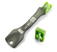 NTW NL-LCPBK50-GN Net-Lock Locking LC Port/Dust Blocker with Black Removal Tool, green, 50 + 3 Key