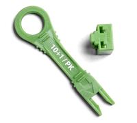 NTW RJ45 Port Blocker & Dust Cover, Network Port Lock, Ethernet Port Protector, LAN Cable Lock, Secure RJ45 Connector with Color Coded Keys, TAA Compliant, 10 Locks
