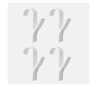 NTWcyy 1-4Pcs Multi-Purpose Heating Hook Coat Hook Towel Rack Radiator Bracket Bathroom Hook Clothes Hanger Soft Scarf Rack Towel Rack(4pcs White)