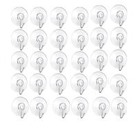 NTWcyy 5/10Pcs Suction Cup Hooks 20/30/40/50/57mm Transparent Suction Cups with Metal Hooks Home Kitchen Bathroom Window Wall Hooks(Diameter 50mm 5Pcs)