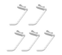 NTWcyy 5/50pcs Metal Mesh Panel Hanger Plastic Multi-Purpose Wall-Mounted Hook Supermarket Racking Accessory Slat Home Storage(White-7.3x1.8cm,10PCS)