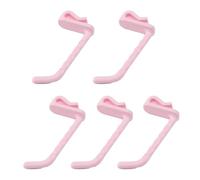 NTWcyy 5/50pcs Metal Mesh Panel Hanger Plastic Multi-Purpose Wall-Mounted Hook Supermarket Racking Accessory Slat Home Storage(Pink-7.3x1.8cm,5PCS)