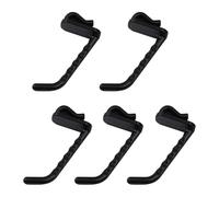 NTWcyy 5/50pcs Metal Mesh Panel Hanger Plastic Multi-Purpose Wall-Mounted Hook Supermarket Racking Accessory Slat Home Storage(Black-7.3x1.8cm,5PCS)
