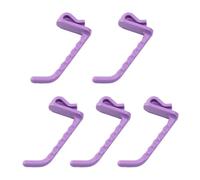 NTWcyy 5/50pcs Metal Mesh Panel Hanger Plastic Multi-Purpose Wall-Mounted Hook Supermarket Racking Accessory Slat Home Storage(Purple-7.3x1.8cm,20PCS)