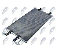 NTY A/C Condenser CCS-PL-036 For Nissan Opel Renault, No Drier, Aluminium