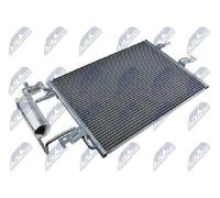 NTY Air Conditioner Condenser CCS-PL-022 For Opel, With Drier, Aluminium