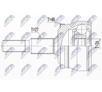 NTY NPZ-CH-032 Joint kit, drive shaft