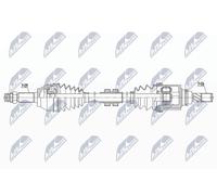 NTY Drive Shaft NPW-NS-144 For Nissan Front Axle Left 665 mm