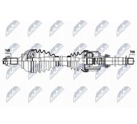 NTY Drive Shaft NPW-PE-087 For Citroën DS, Peugeot, Front Right, 24x25