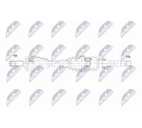 DRIVE SHAFT NPW-PE-120 FOR PEUGEOT CITROËN C4/X/III OPEL DS