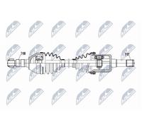 NTY Drive Shaft NPW-PL-167 For Cadillac Opel Saab, 590 mm