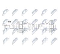 NTY Drive Shaft NPW-PS-016 For Porsche, 530 mm, Reinforced
