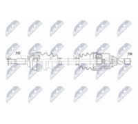 NTY Drive Shaft NPW-RE-221 For Renault Front Left 5-Speed Manual