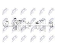 NTY DRIVESHAFT LEFT FRONT FOR RENAULT SCENIC RX4 1.9DCI,2.0 00- MTM