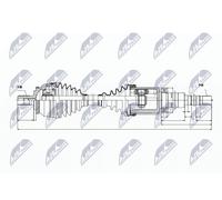 NTY Drive Shaft NPW-VV-020 OE 30783102 for Volvo XC70 2.4D/2.4D5/2.5T Right 2002-2008