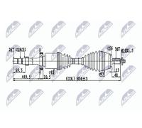 Drive Shaft Fits for Volvo V40 2.0D2/D3 16 Front, Right, Atm TF-71SC / OE Z