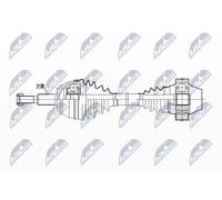 NTY Drive Shaft NPW-WW-251 For VW Front Axle Left/Right 529 mm New