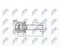NTY NPW-VW-007 Joint kit, drive shaft