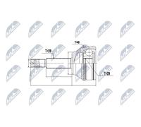 NTY NPZ-FR-033 Joint kit, drive shaft