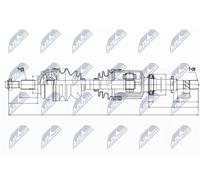 DRIVESHAFT For DACIA DUSTER 1.5DCI 10- /RIGHT/