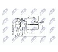 NTY NPZ-TY-003 Joint kit, drive shaft