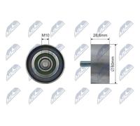 V-belt pulley RNK-HY-521 NTY for KIA HYUNDAI