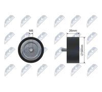 NTY Idler/Tension Pulley for V-Belt RNK-ME-030 for Mercedes-Benz
