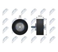 NTY Idler/Tensioner Pulley V-Ribbed Belt RNK-AR-014 For Alfa Romeo 65mm