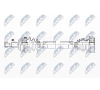 NTY NPW-WW-200 Drive Shaft 820 mm Front Axle Right, Reinforced