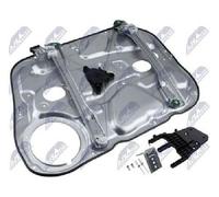 NTY Power Window Regulator Front Left Electric Without Motor With Mounting Plate