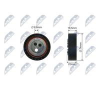 NTY RNK-FT-020 Tensioner pulley