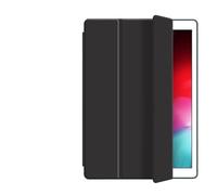 NTYHNFMIH Lanshui Accessories, 3-fold Protective Case Silicone Solid Color Soft Shell Suitable for Samsung Galaxy Tab S7/S8/S9 11 inch Universal(Black)