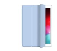 NTYHNFMIH Lanshui Accessories, 3-fold Protective Case Silicone Solid Color Soft Shell Suitable for Samsung Galaxy Tab S7/S8/S9 11 inch Universal(Ice Blue)