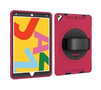 NTYHNFMIH Lanshui Accessories, 3-in-1 Hand Strap Anti Drop Case, TPU Shell Protective Cover Suitable for Samsung Galaxy Tab S9 FE plus/S9plus/S8plus/S7FE-12.4 inch(Rosy)